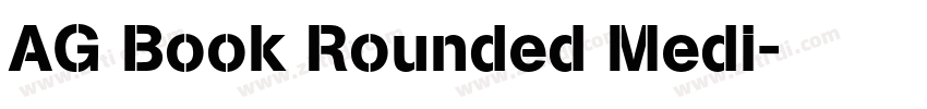 AG Book Rounded Medi字体转换